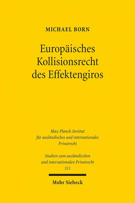 Cover-Bild Europäisches Kollisionsrecht des Effektengiros