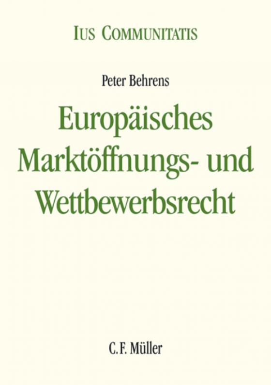 Cover-Bild Europäisches Marktöffnungs- und Wettbewerbsrecht