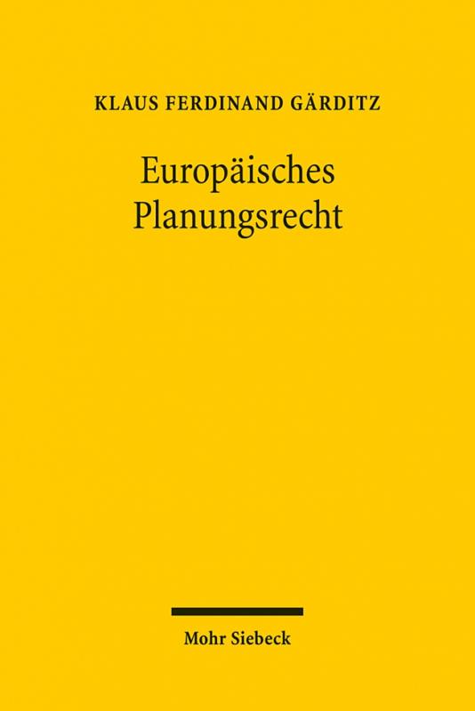 Cover-Bild Europäisches Planungsrecht