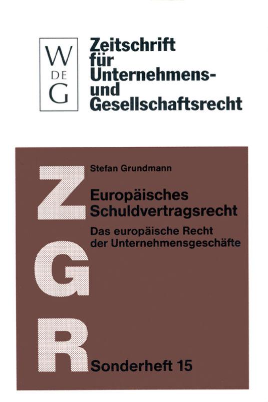 Cover-Bild Europäisches Schuldvertragsrecht