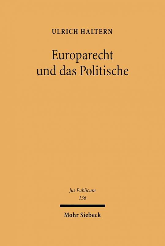 Cover-Bild Europarecht und das Politische