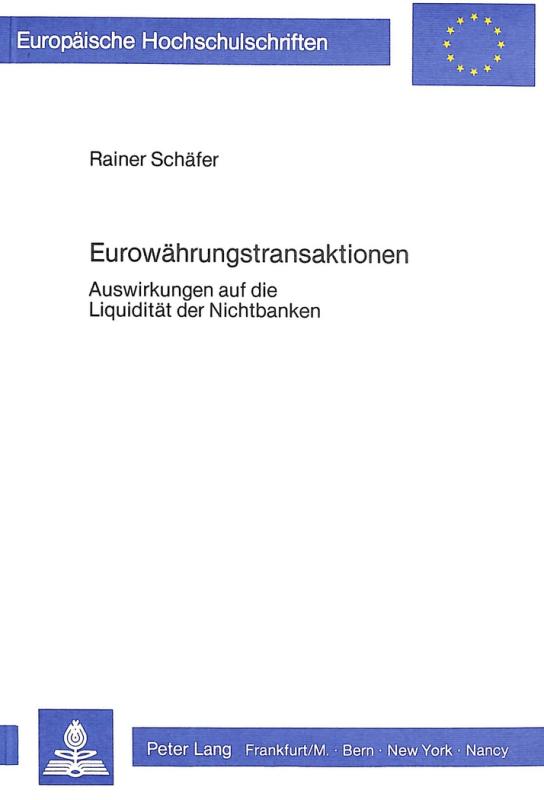 Cover-Bild Eurowährungstransaktionen