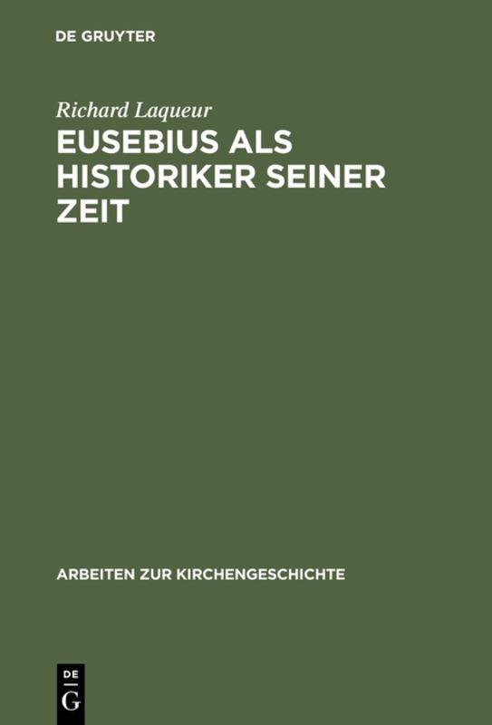 Cover-Bild Eusebius als Historiker seiner Zeit