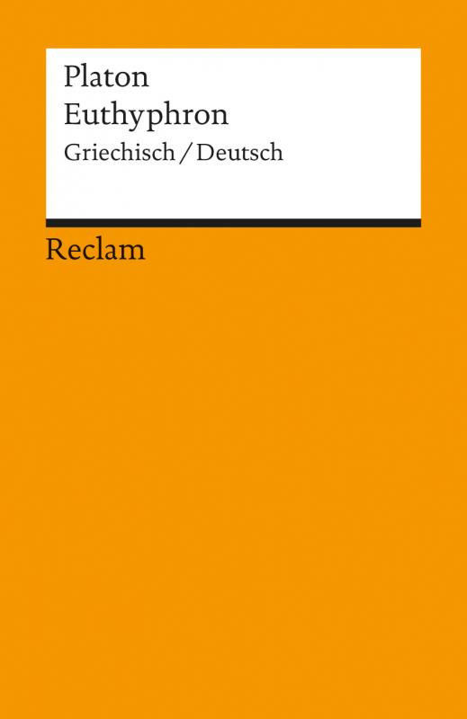 Cover-Bild Euthyphron. Griechisch/Deutsch