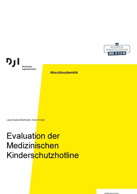 Cover-Bild Evaluation der Medizinischen Kinderschutzhotline