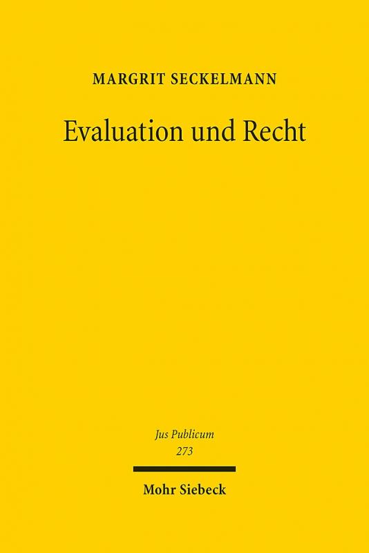 Cover-Bild Evaluation und Recht