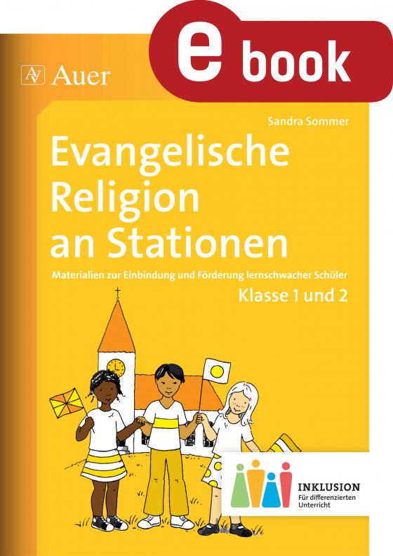 Cover-Bild Evangelische Religion an Stationen 1-2 Inklusion