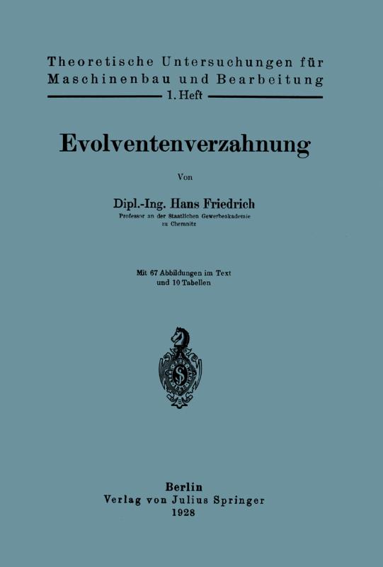 Cover-Bild Evolventenverzahnung