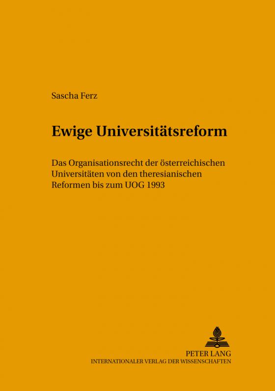 Cover-Bild Ewige Universitätsreform