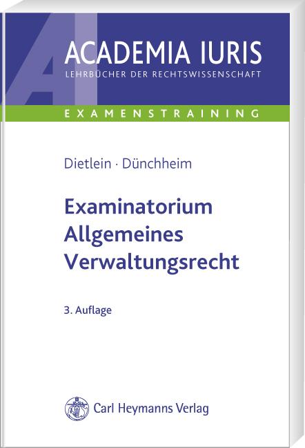 Cover-Bild Examinatorium Allgemeines Verwaltungsrecht
