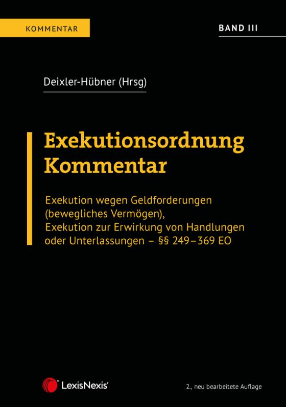 Cover-Bild Exekutionsordnung - Kommentar Band 3