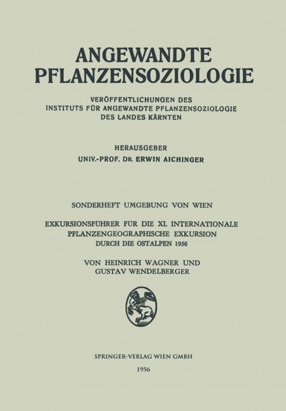 Cover-Bild Exkursionsführer für die XI. Internationale Pflanzengeographische Exkursion durch die Ostalpen 1956