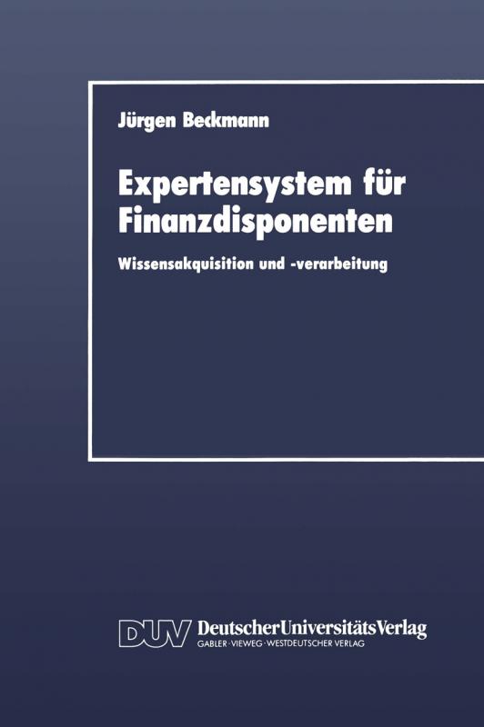 Cover-Bild Expertensystem für Finanzdisponenten