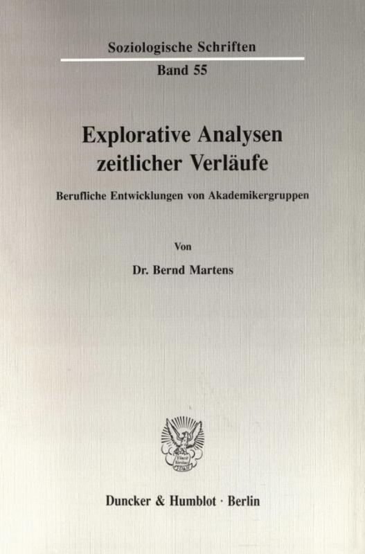 Cover-Bild Explorative Analysen zeitlicher Verläufe.