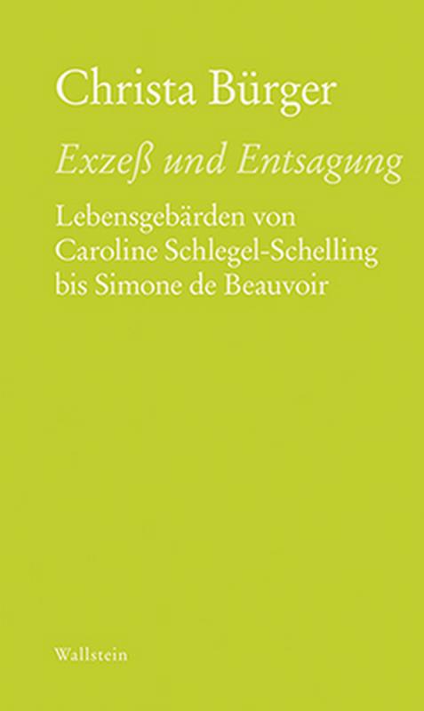 Cover-Bild Exzeß und Entsagung