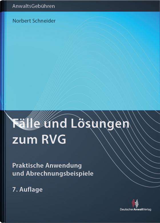 Cover-Bild Fälle und Lösungen zum RVG