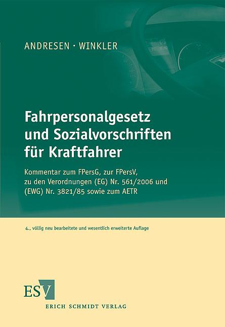 Cover-Bild Fahrpersonalgesetz und Sozialvorschriften für Kraftfahrer