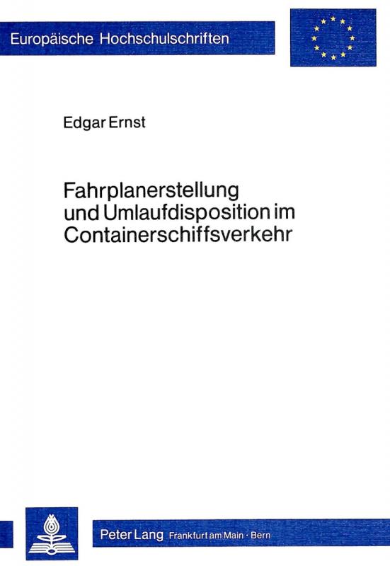 Cover-Bild Fahrplanerstellung und Umlaufdisposition im Containerschiffsverkehr