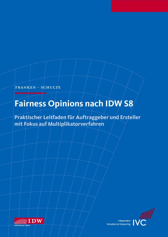 Cover-Bild Fairness Opinions nach IDW S 8