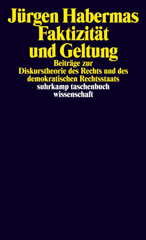 Cover-Bild Faktizität und Geltung