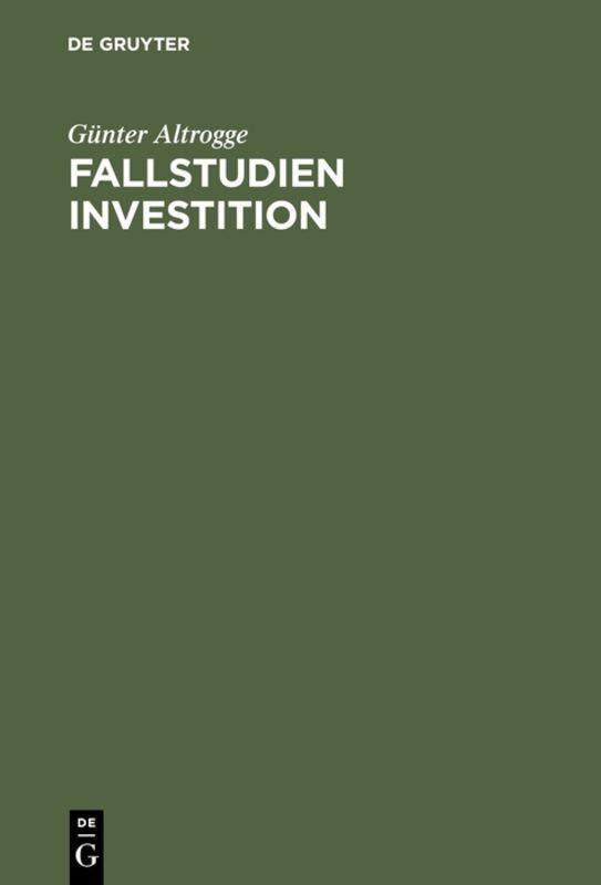 Cover-Bild Fallstudien Investition