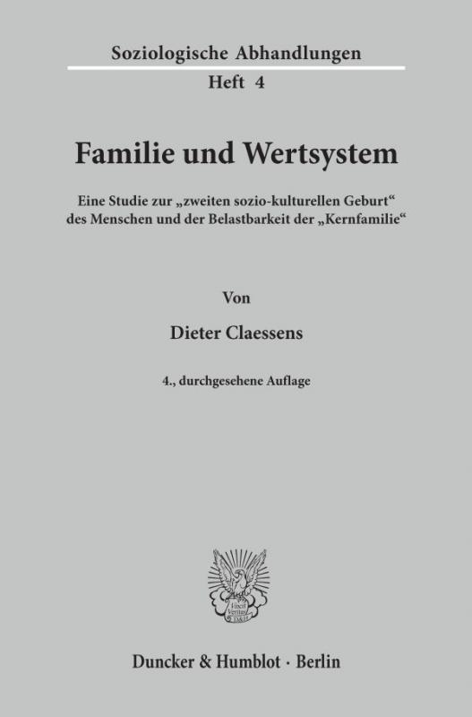 Cover-Bild Familie und Wertsystem.