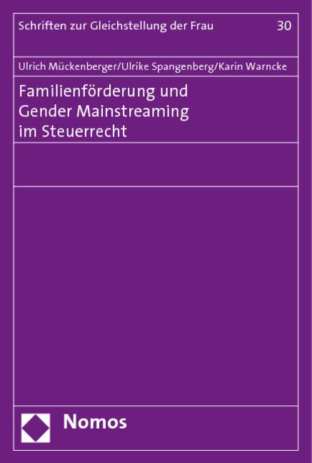 Cover-Bild Familienförderung und Gender Mainstreaming im Steuerrecht
