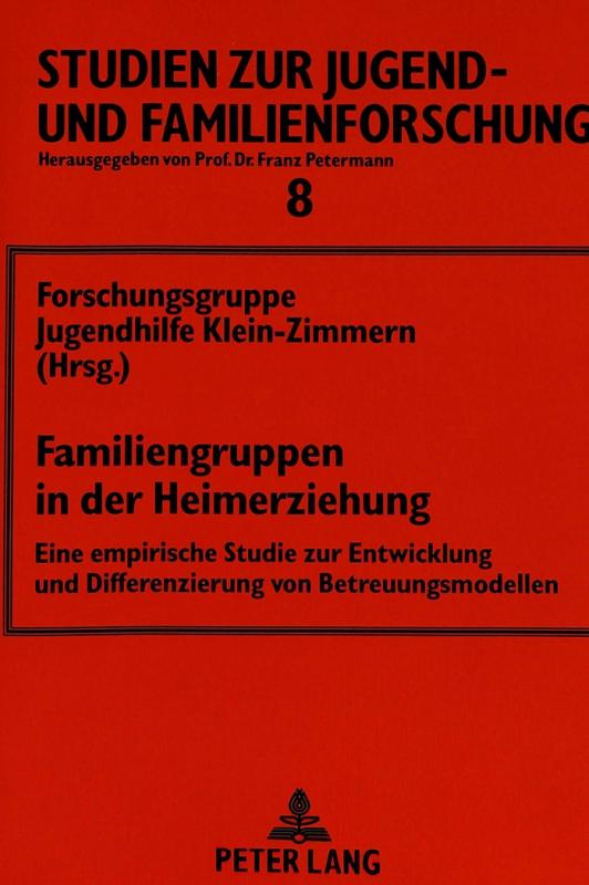 Cover-Bild Familiengruppen in der Heimerziehung