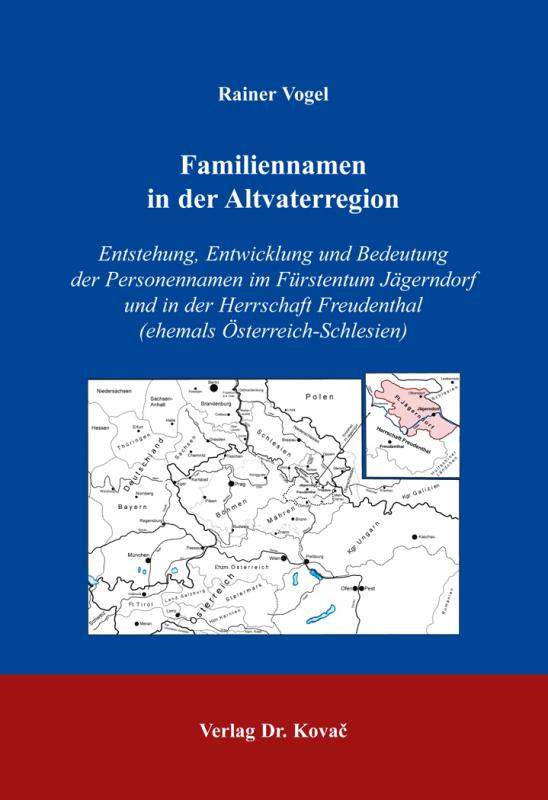 Cover-Bild Familiennamen in der Altvaterregion
