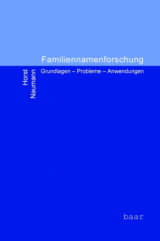 Cover-Bild Familiennamenforschung
