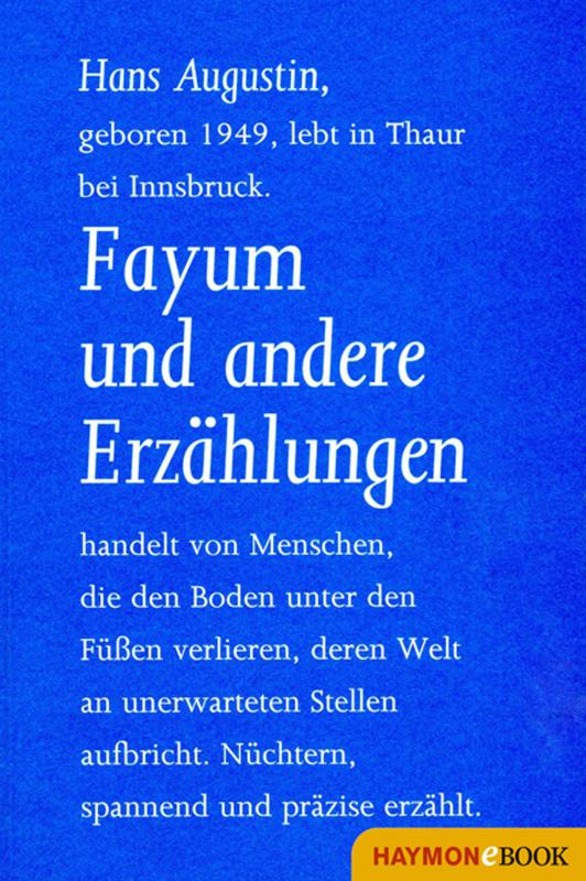 Cover-Bild Fayum und andere Erzählungen