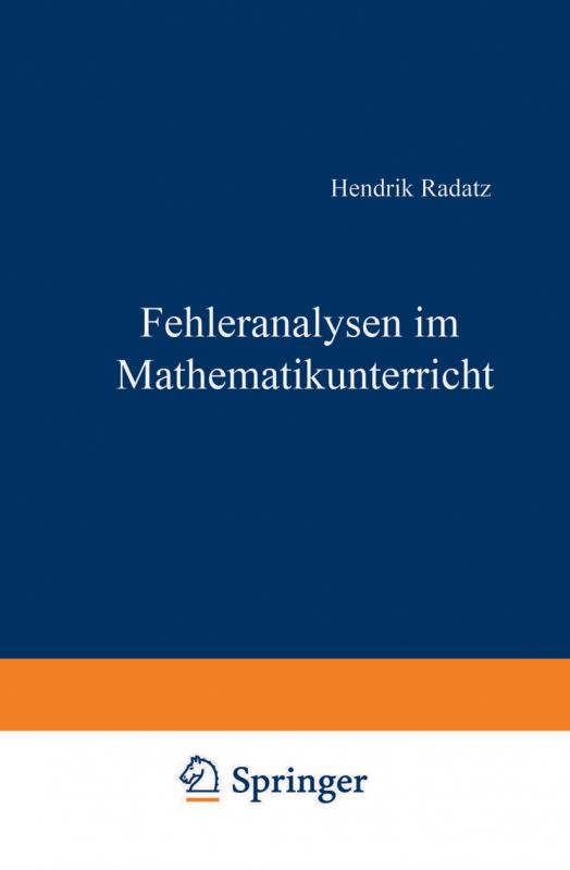 Cover-Bild Fehleranalysen im Mathematikunterricht