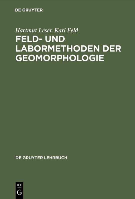 Cover-Bild Feld- und Labormethoden der Geomorphologie