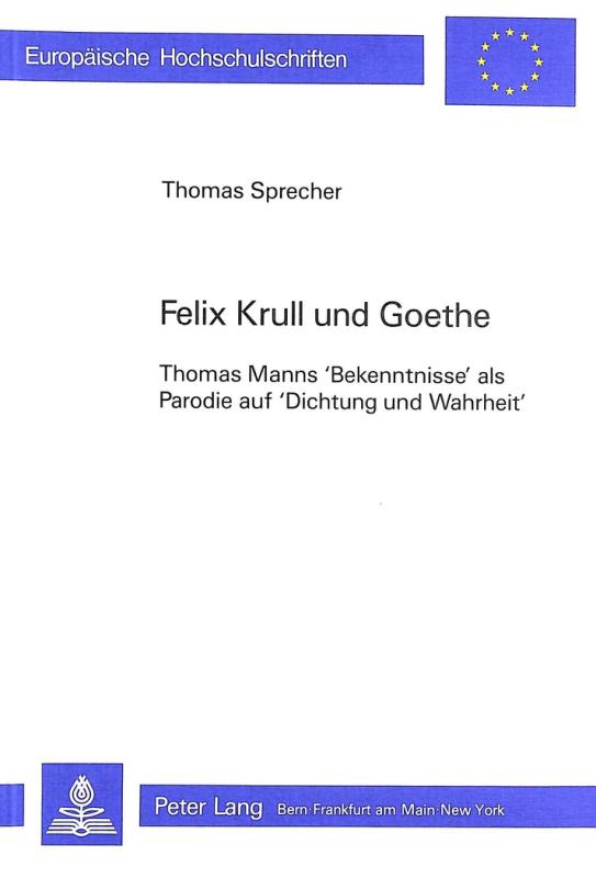 Cover-Bild Felix Krull und Goethe