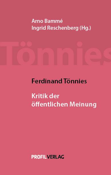 Cover-Bild Ferdinand Tönnies: Kritik der öffentlichen Meinung