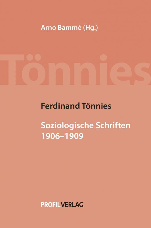 Cover-Bild Ferdinand Tönnies: Soziologische Schriften II