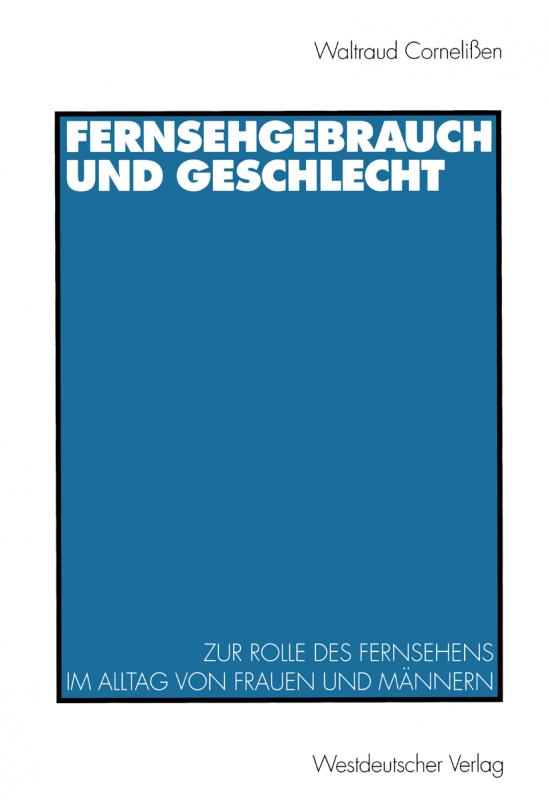 Cover-Bild Fernsehgebrauch und Geschlecht