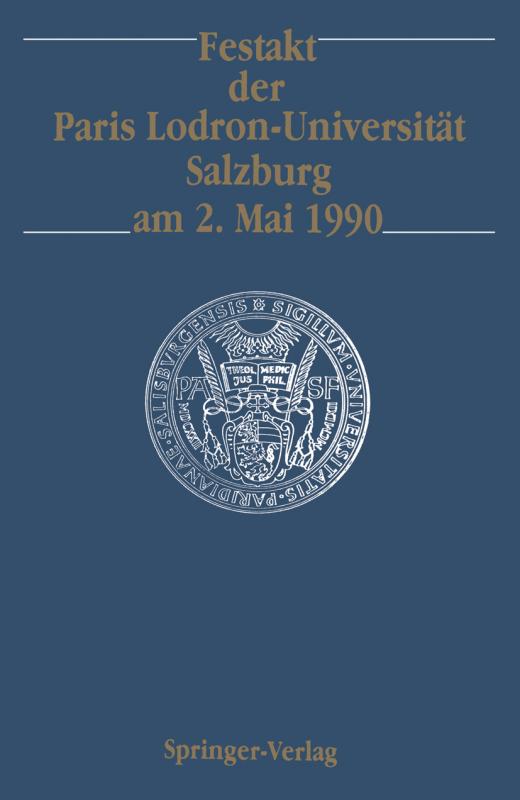 Cover-Bild Festakt der Paris Lodron-Universität Salzburg am 2. Mai 1990