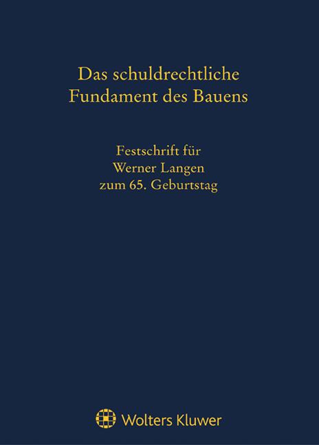 Cover-Bild Festschrift für Werner Langen