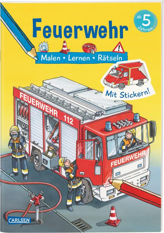 Cover-Bild Feuerwehr: Malen Lernen Rätseln