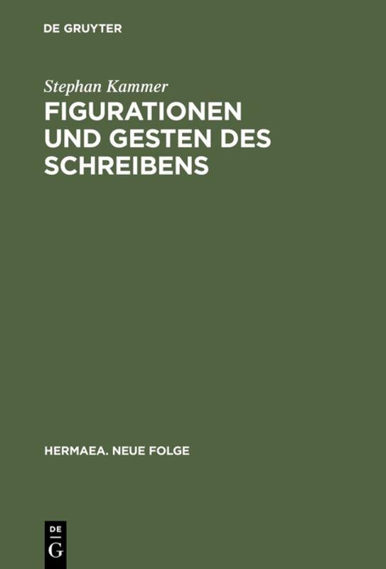 Cover-Bild Figurationen und Gesten des Schreibens