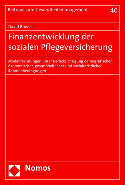 Cover-Bild Finanzentwicklung der sozialen Pflegeversicherung
