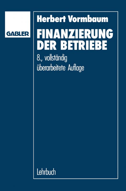 Cover-Bild Finanzierung der Betriebe