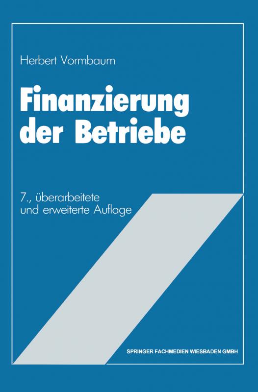 Cover-Bild Finanzierung der Betriebe