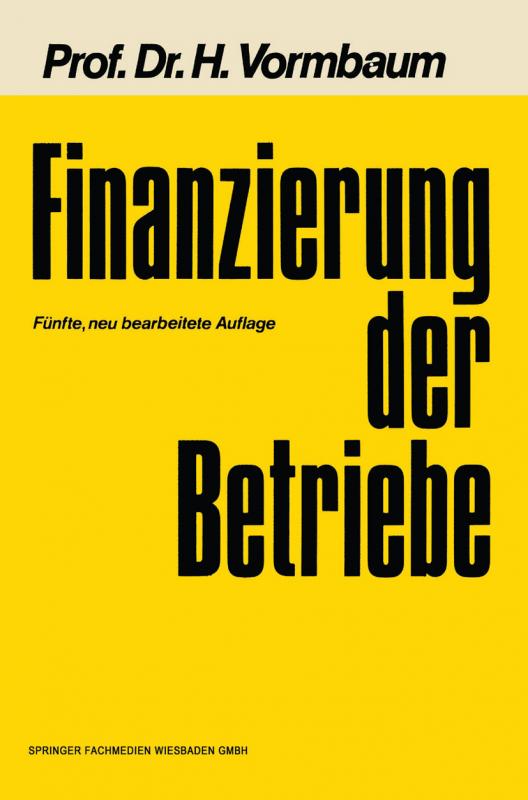 Cover-Bild Finanzierung der Betriebe