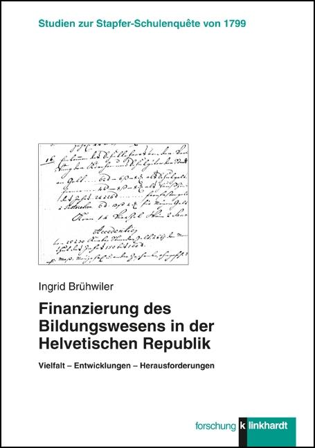 Cover-Bild Finanzierung des Bildungswesens in der Helvetischen Republik