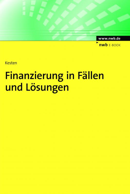 Cover-Bild Finanzierung in Fällen und Lösungen