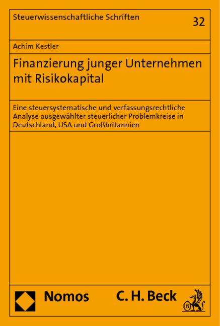 Cover-Bild Finanzierung junger Unternehmen mit Risikokapital