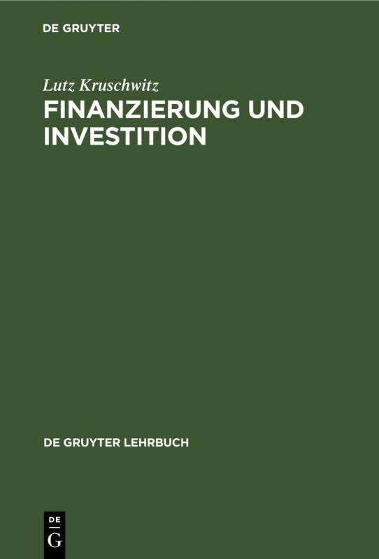 Cover-Bild Finanzierung und Investition