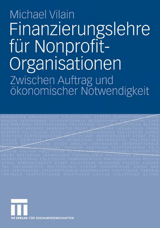 Cover-Bild Finanzierungslehre für Nonprofit-Organisationen
